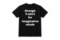 Orange T-shirt for imaginative minds