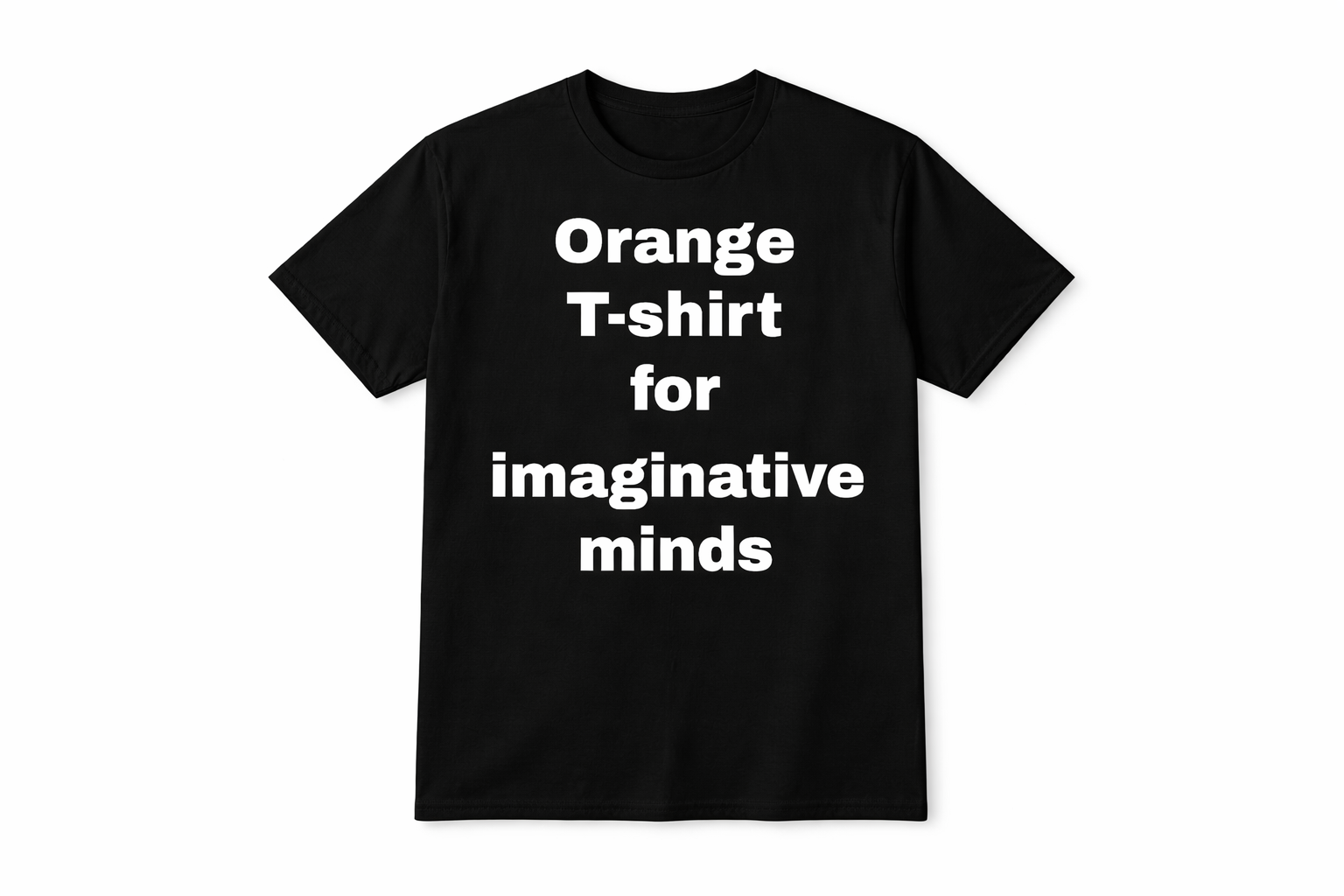 Orange T-shirt for imaginative minds