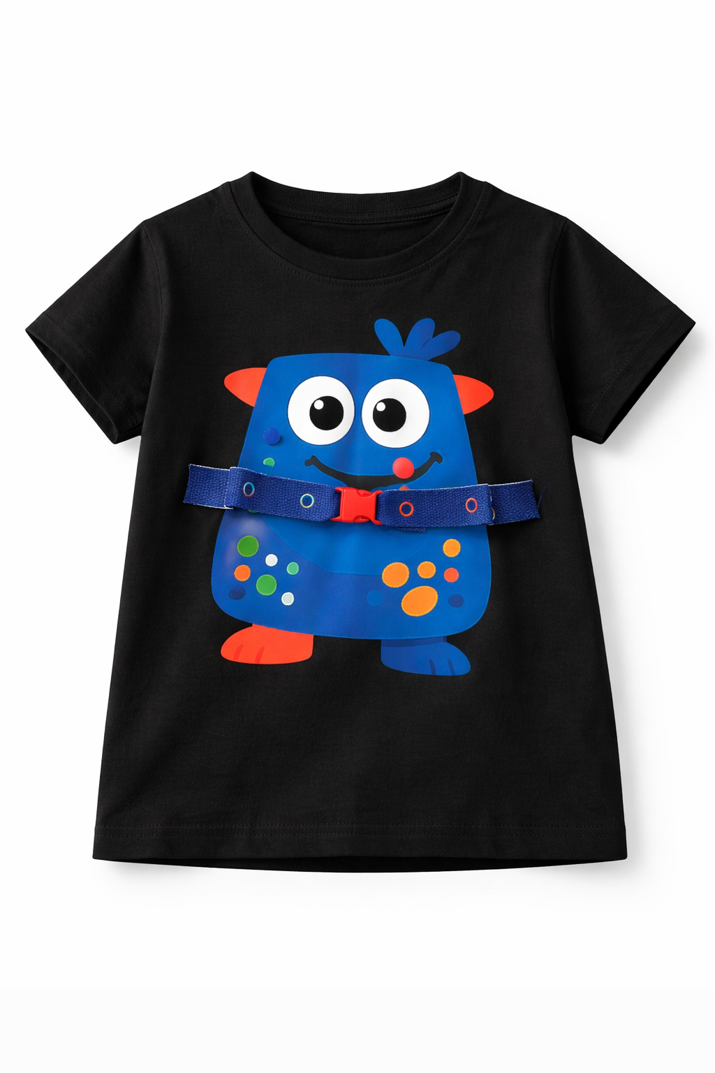 Little busy monster Click (DTF print and buckles)